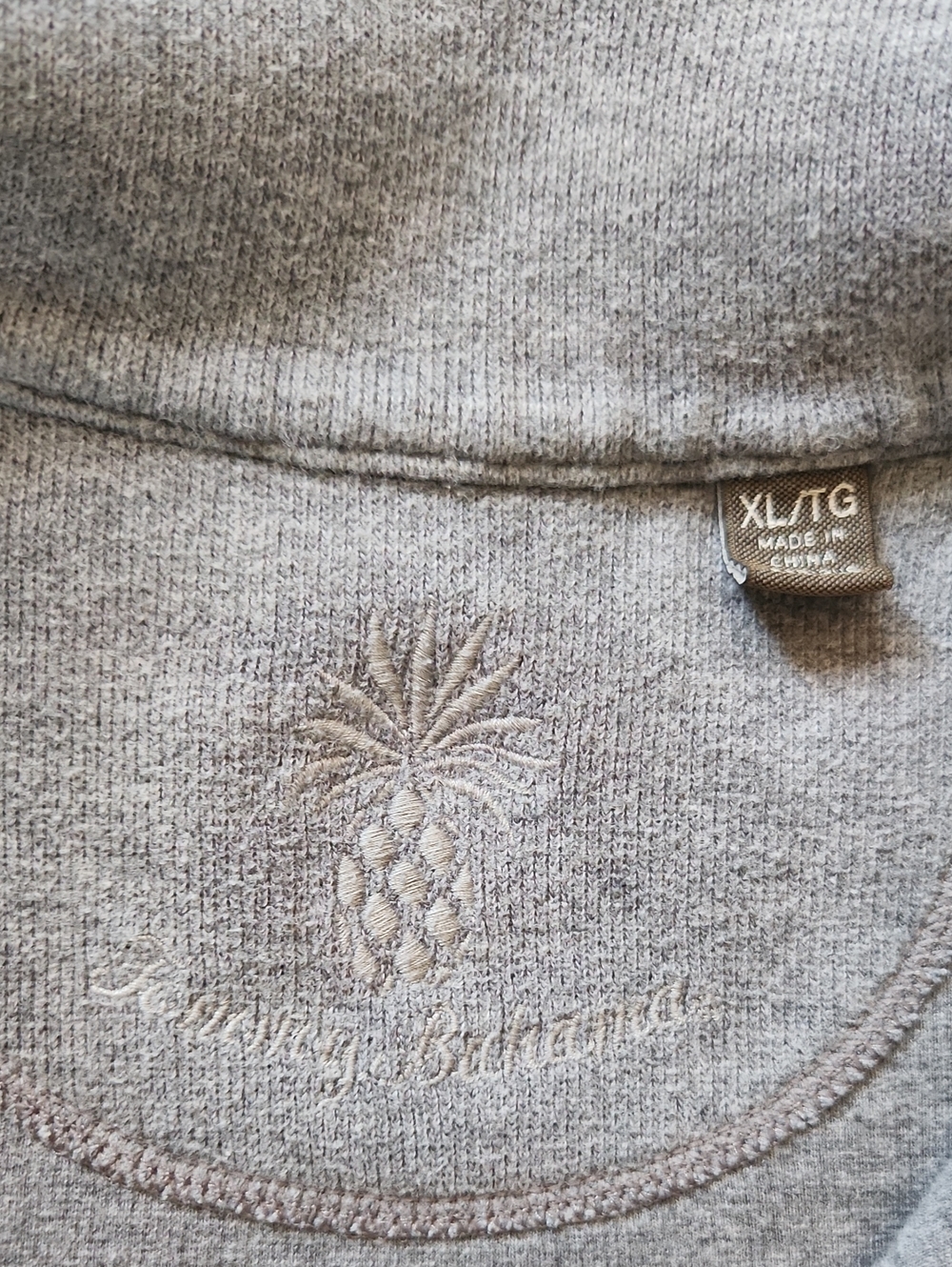 Tommy Bahama Women's Half-Zip Sweatshirt Size XL Grey - Picture 4 of 7